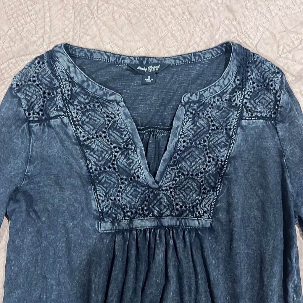 Blue Lucky Brand Blouse